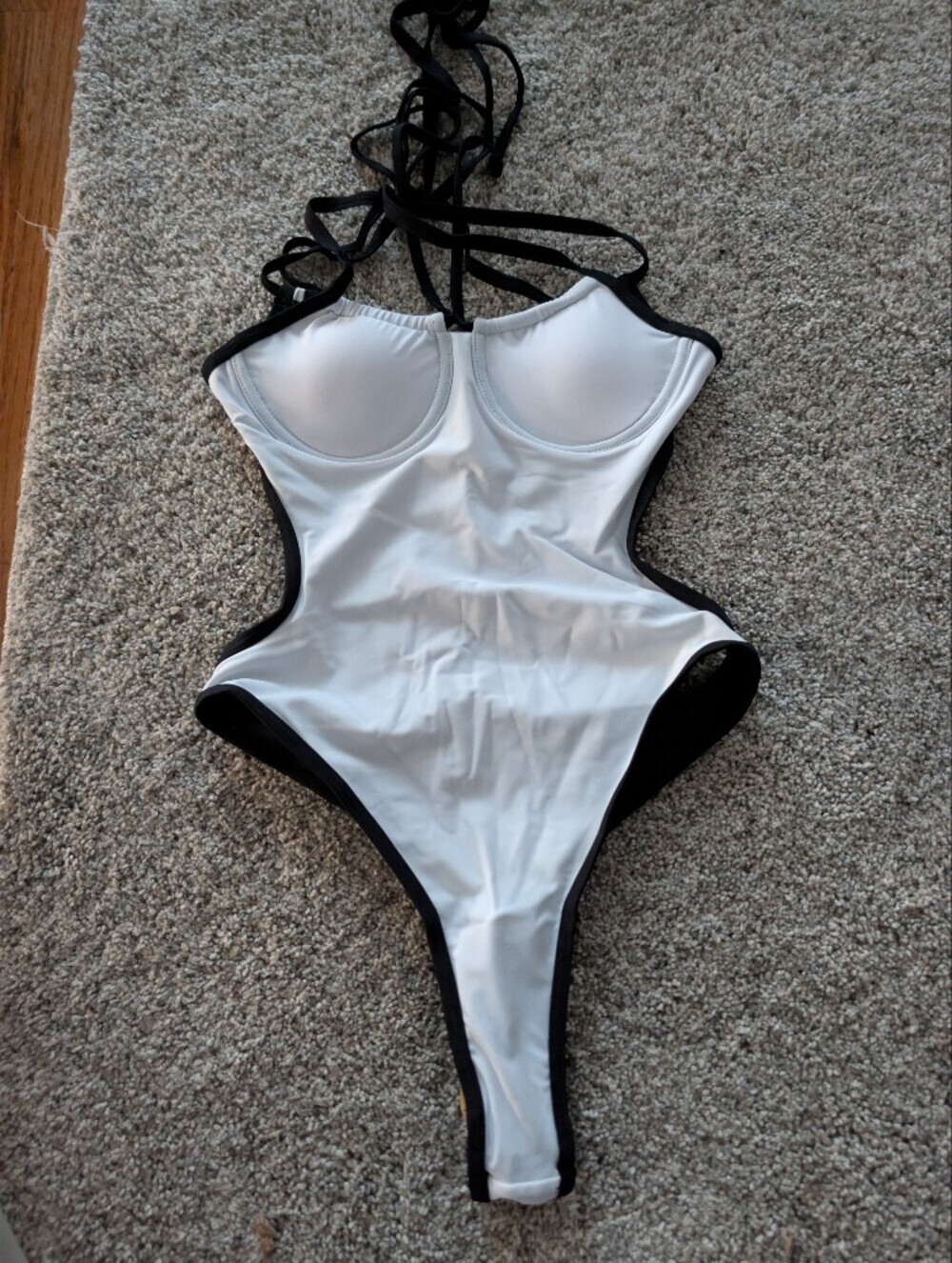 NWT SBOVIA Reversible High Cut Monokini Swimsuit Set | XS